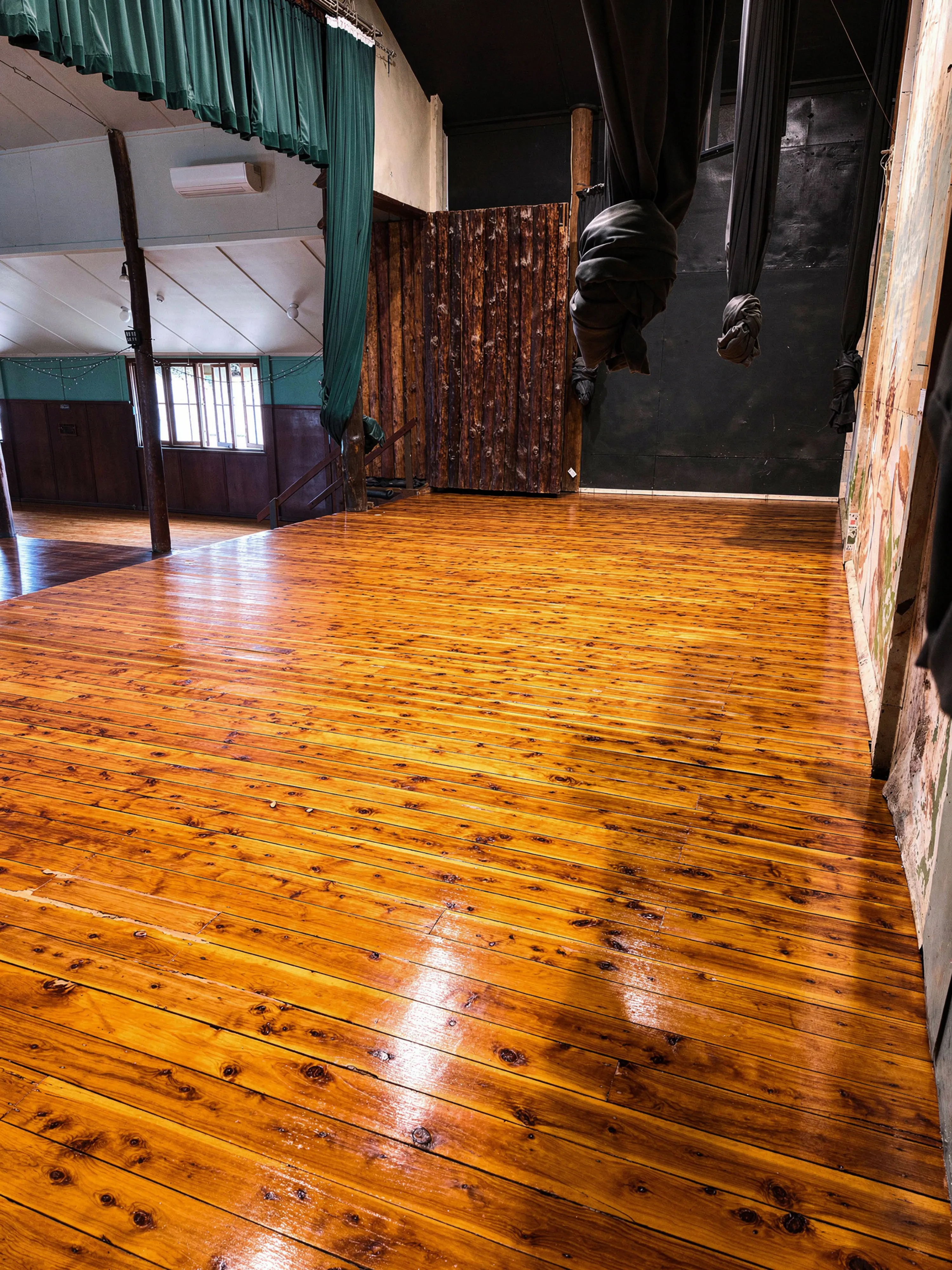Close-up of sanded Cypress Pine timber surface with distinctive knots