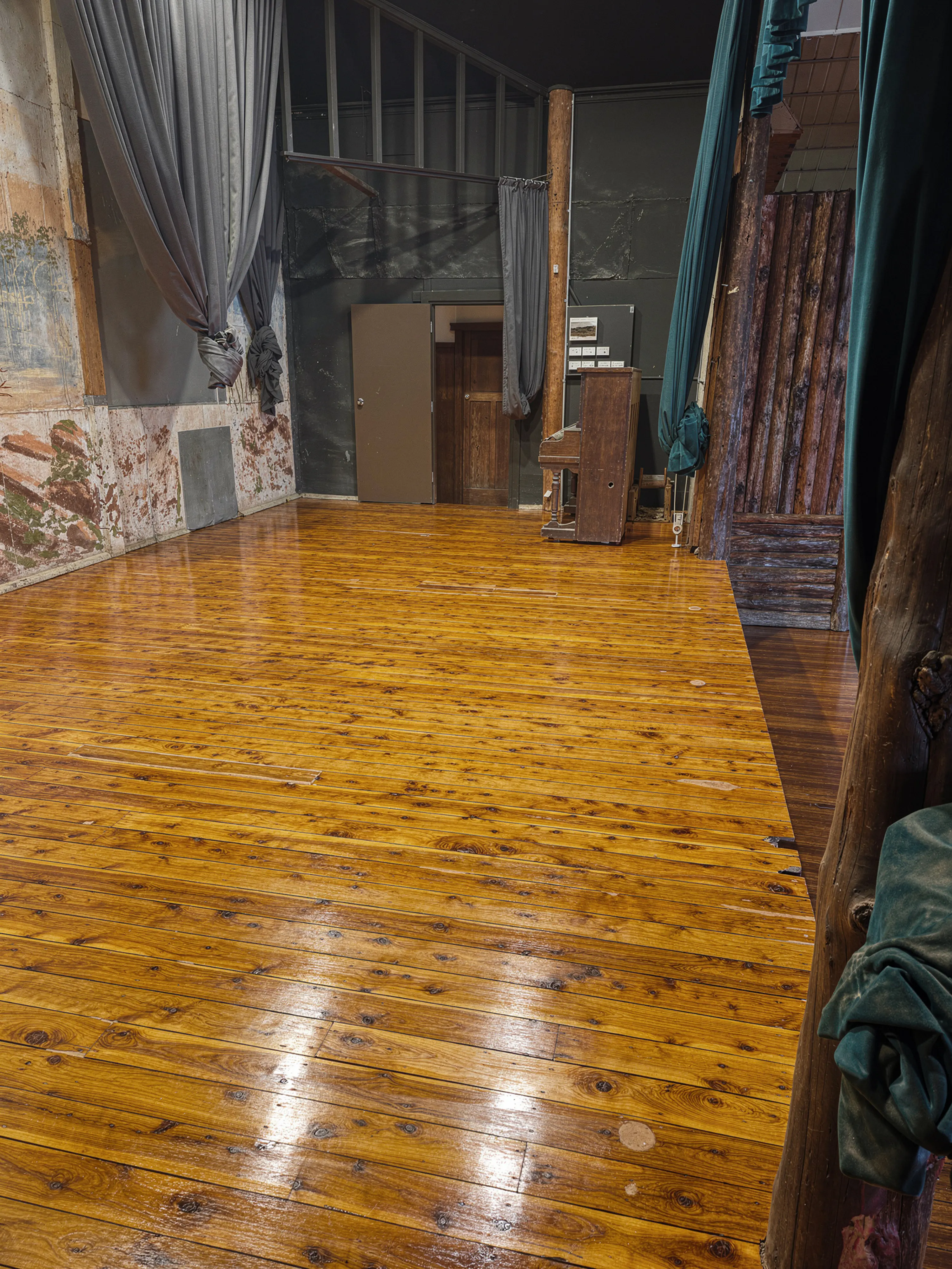 Gloss finish on heritage Cypress Pine floor