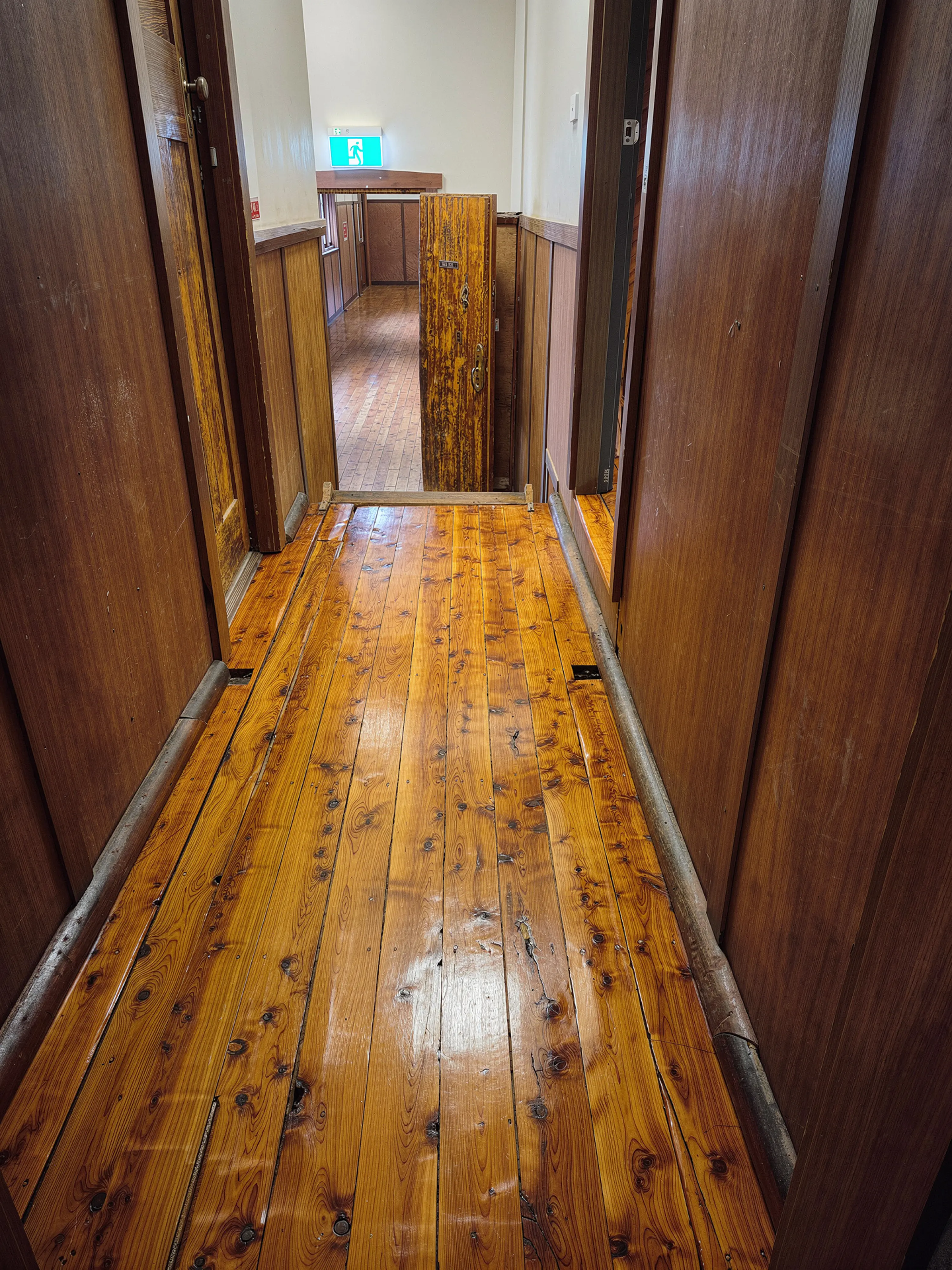 Historic Cypress Pine floor during sanding